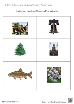 S-K2-7-3_Living and Nonliving Things in Pennsylvania