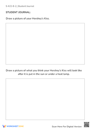Hershey's Kiss Drawing Prompt - K-2 Creative Student Journal