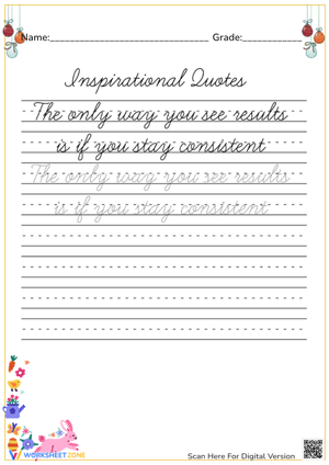 Handwriting Worksheet