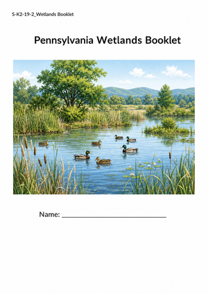 Pennsylvania Wetlands Booklet | Grade 2 Essential Science