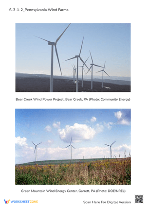 Pennsylvania Wind Farms: Renewable Energy Photos (Grades 3-6)