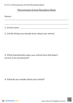 S-3-2-1_Pennsylvania Animal Recording Sheet