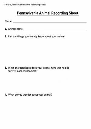 Essential Animal Adaptations Worksheet | Grade 3 Science