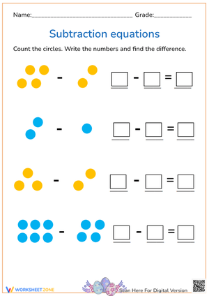 Subtraction Practice for Early Learners