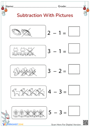 Kindergarten Subtraction