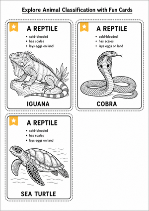 Animal Classification Cards | Grade 3 Essential Science