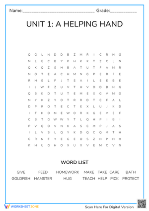 OW3 UNIT 1 WORDSEARCH XL