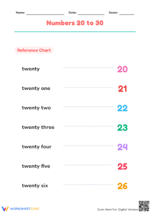 Grade 2 Number Words — Printable No-Prep Worksheet