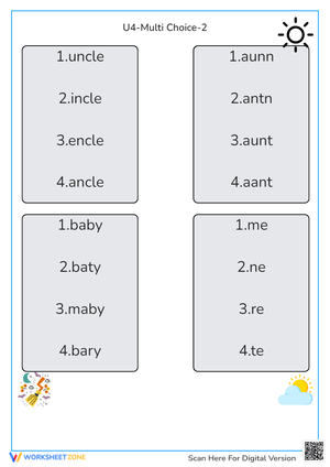 Kindergarten Spelling Worksheet | Essential Word Practice