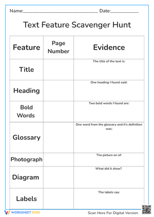 Text Feature Hunt 