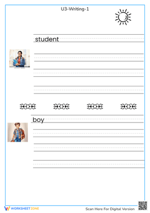 Kindergarten Handwriting Practice | Essential Printable