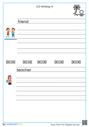 Kindergarten Handwriting Practice | Essential Word Writing