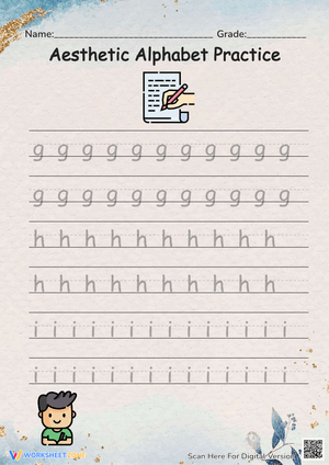 Ice Cream Cursive Handwriting Practice - K-2 Fun!