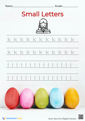 Aesthetic Lowercase Letters Tracing 