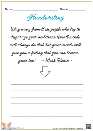 Adult Penmanship Practice