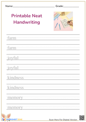 Neat Handwriting Practice: A-Z Letter Tracing for K-1