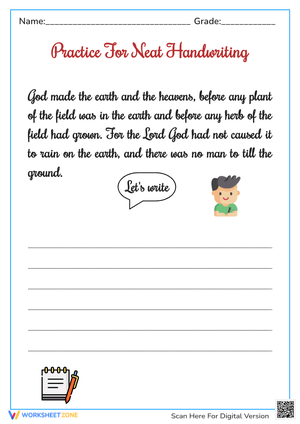 Handwriting Practice: The Quick Brown Fox - Penmanship Fun!