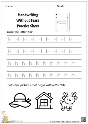 Handwriting: Letter H Practice - Tracing for Beginners!
