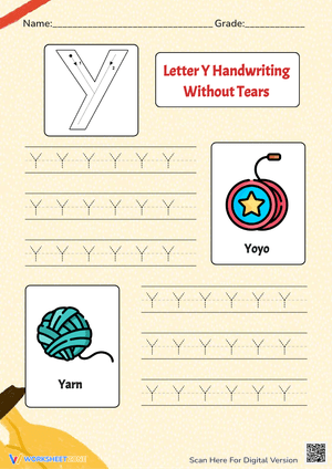 Handwriting Without Tears: Y for Yoyo & Yarn Fun