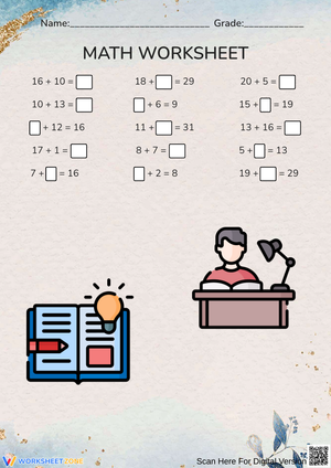 Solve the Missing Numbers
