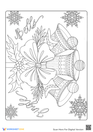 Christmas Ornament Coloring Page for Adults