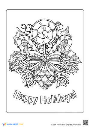 Christmas Coloring with Sweet Holiday Treats