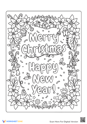 Christmas Coloring for Adults: Festive Greetings