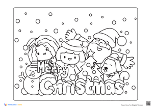 Cute Santa Coloring Page - Printable Christmas Fun for Kids!