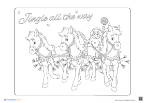 Jingle All the Way Coloring Page