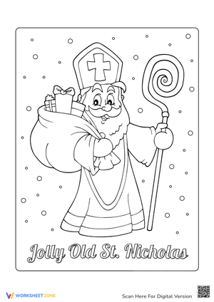 Traditional Santa Claus Coloring Fun