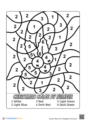Christmas Ornaments Coloring by Number