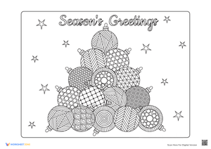 Season's Greetings Festive Ornaments