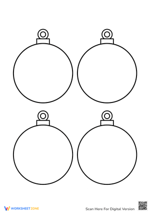 Blank Ornaments for Coloring Fun