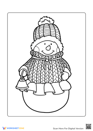 Snowman in Sweater Coloring