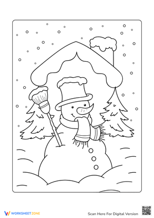 Frosty the Snowman Coloring Page - Fun Winter Activity!