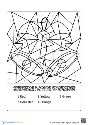 Christmas Bells Color by Number