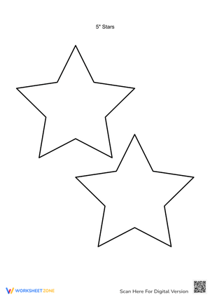 Large Star Coloring Page - Simple Fun for Preschool & Kinder