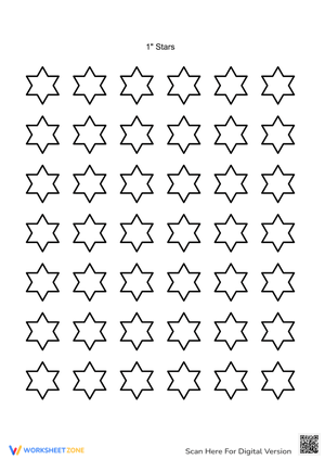 Six-Pointed Star Coloring Pages - Kids Art Activity