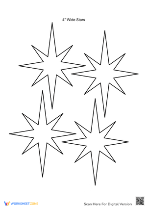 Printable Christmas Starburst Coloring Pages