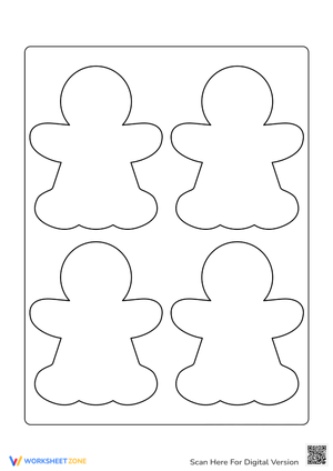 Gingerbread Men Coloring Page - Fun Holiday Activity!