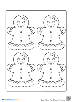 Gingerbread Pals Coloring Activity