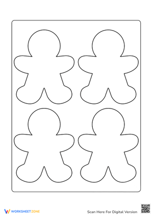Gingerbread Men Coloring Page - Fun Holiday Activity