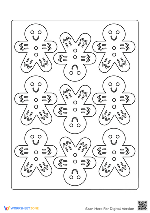 Gingerbread Man Coloring Page - Fun Holiday Activity for Kids!