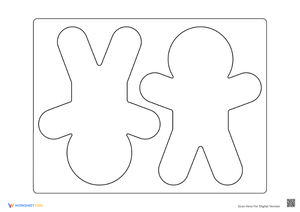 Gingerbread Friends Coloring Activity