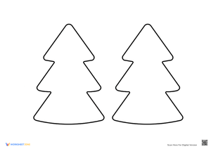 Minimalist Christmas Tree Coloring Pages - Simple Holiday Fun