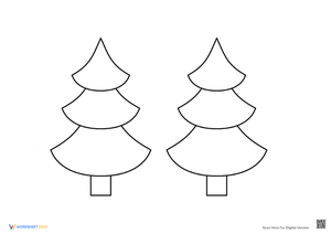 Tiered Christmas Tree Coloring Pages - Festive Fun!