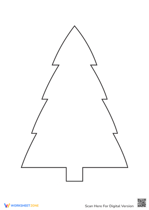 Christmas Tree Template: A Coloring Delight 