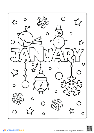 Cute Snowflakes Coloring Page - Winter Fun for Kids!