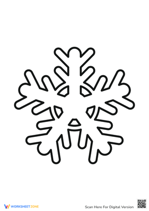 Elegant Snowflake Coloring Page