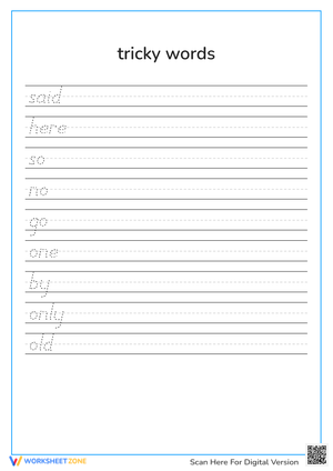 tricky words 2